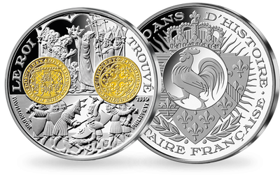 Frappe en argent pur 2000 ans d'histoire monétaire française: «Pavillon d’or Philippe VI 1339»